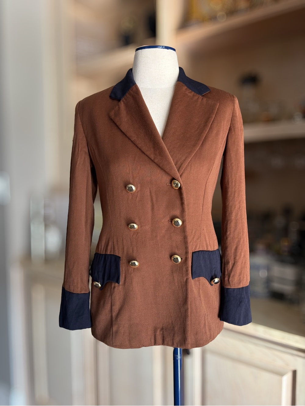 Vintage Laurèl (Escada) Double-Breasted Brown Blazer